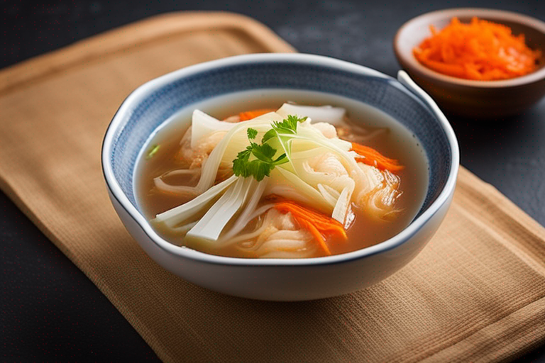 Kimchi Fermented Napa Cabbage Soup