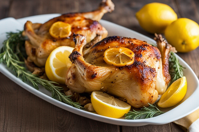 Lemon Garlic Roasted Chicken