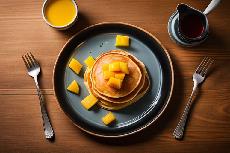 Mango Nectar Pancakes
