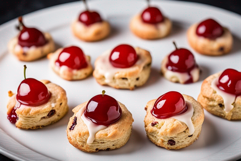Maraschino Cherry Scones