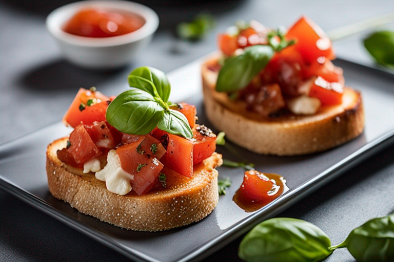 Melba Toast Bruschetta