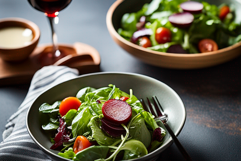 Mixed Greens Salad with Red Wine Vinaigrette