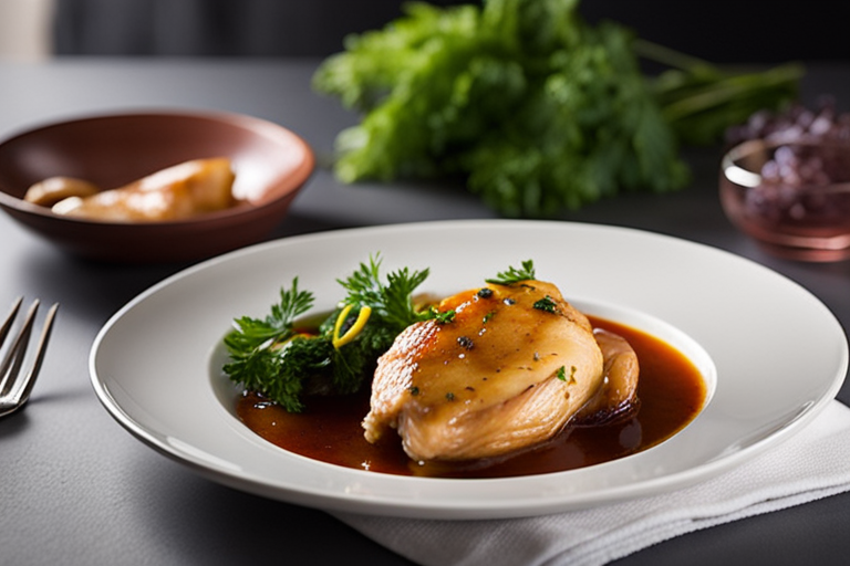 Natural Wine-Simmered Chicken