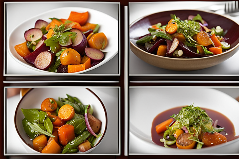 Roasted Vegetable Salad with Red Wine Vinaigrette