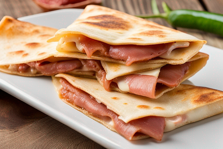 Salami and Cheese Quesadillas
