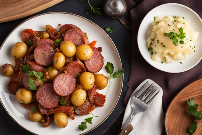 Salami and Potato Hash