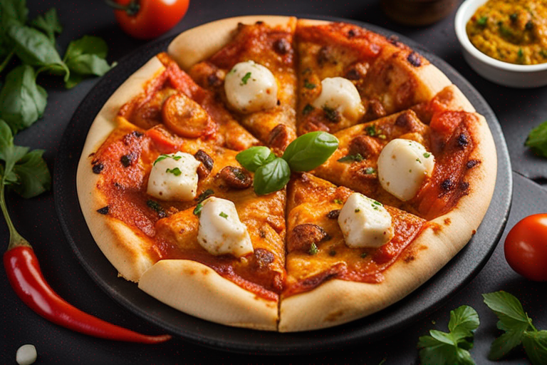Spicy Paneer Tikka Pizza