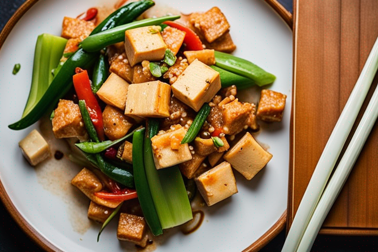 Takuan and Tofu Stir-Fry